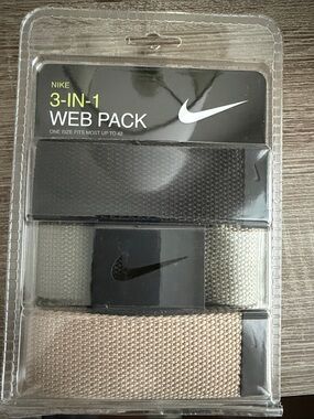Nike 3-in-1 Web Pack - Black, Olive, Tan